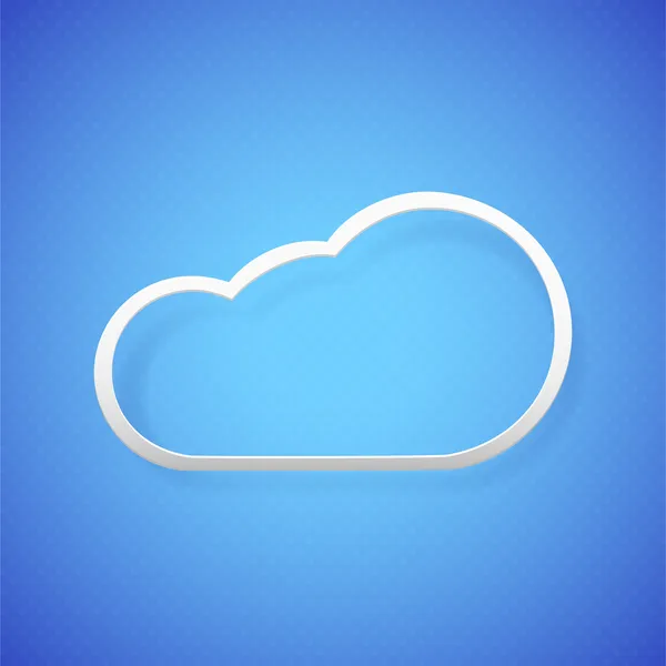 Frame cloud in the blue sky — Stock Vector