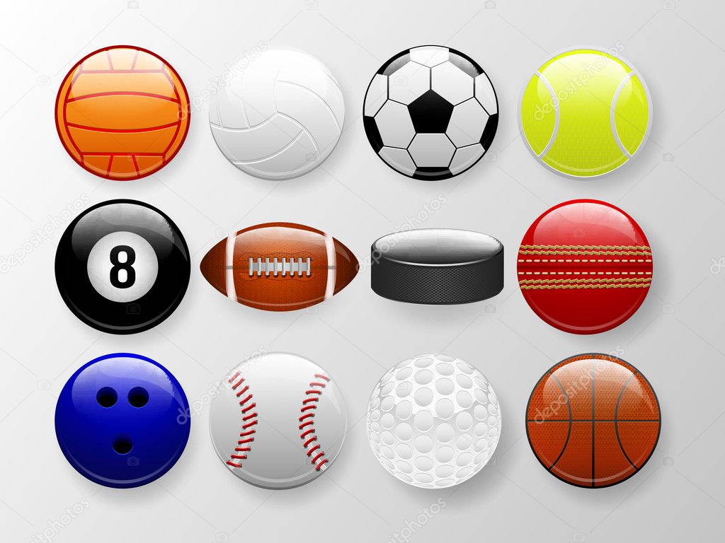 Sports Balls Stock Vector Image By C Paveltalashov