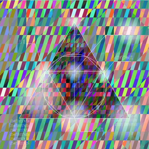 Triángulo hipster abstracto — Vector de stock