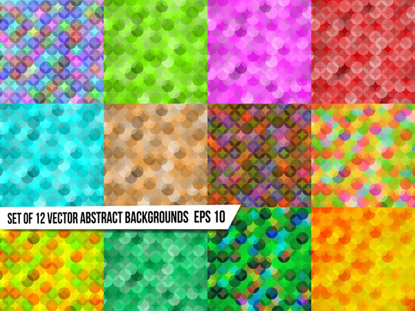 Набір абстрактних барвистих фонів — стоковий вектор