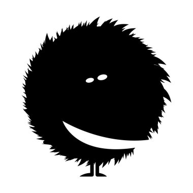 tüylü canavar silüeti