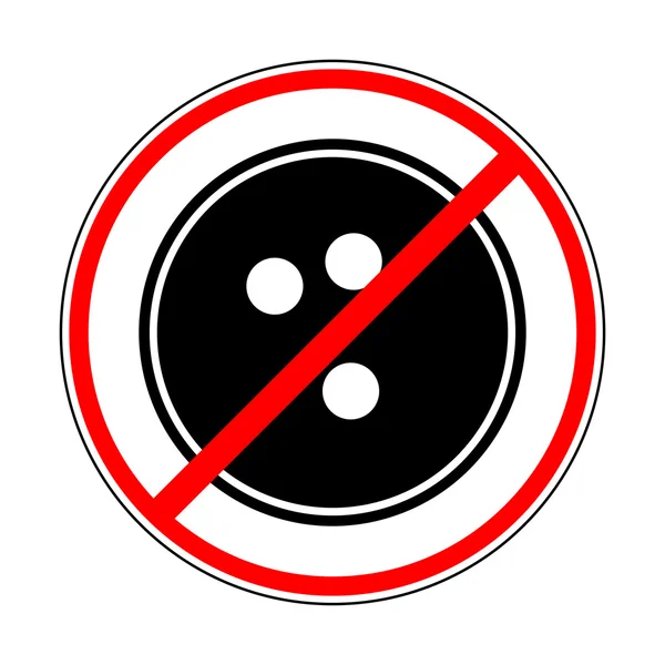 Sign prohibiting bowling ball — Stock Vector