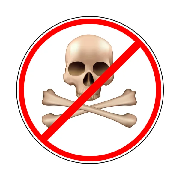 Sign prohibiting piracy — Stock Vector