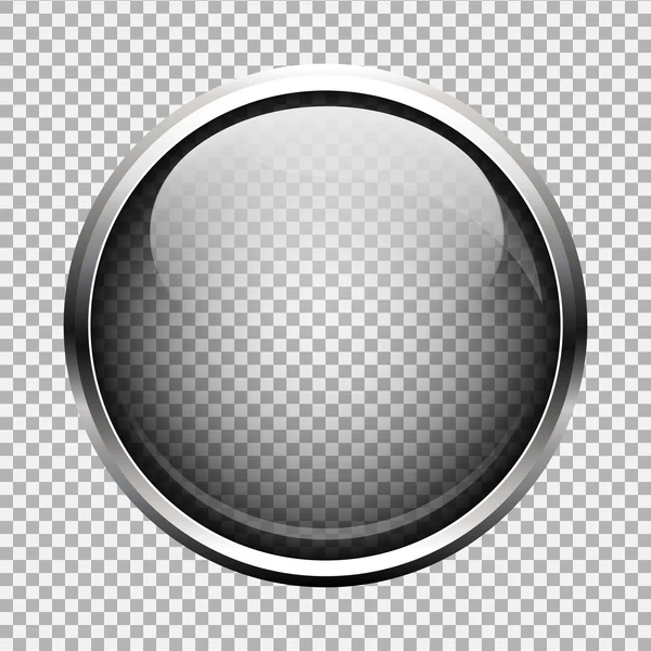Прозорий склянний кнопки — стоковий вектор