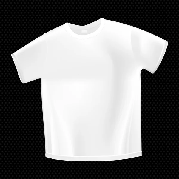 Plantilla de camiseta blanca para su diseño — Vector de stock