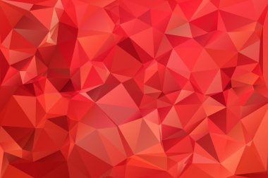 Red abstract background polygon. clipart