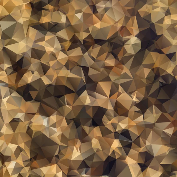 Fondo geométrico abstracto poligonal marrón . — Vector de stock