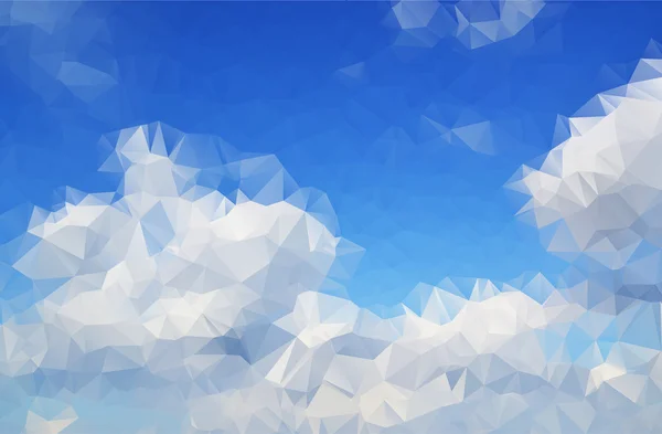 bulutlar arka plan çokgen.