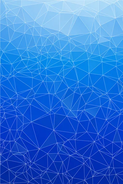 Blaues Eis abstrakter Hintergrund Polygon. — Stockvektor