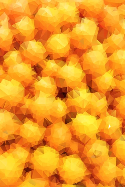Mnoho oranžové pozadí abstraktní mnohoúhelník. — Stockový vektor