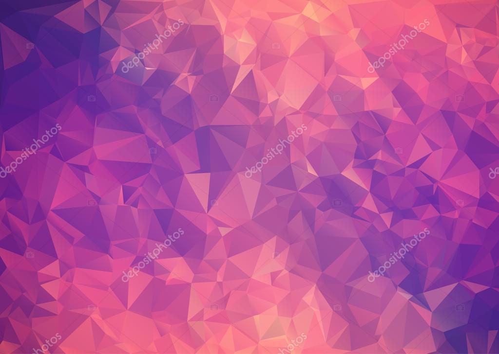 紫ピンクの抽象的な背景ポリゴン ストックベクター C Paveltalashov