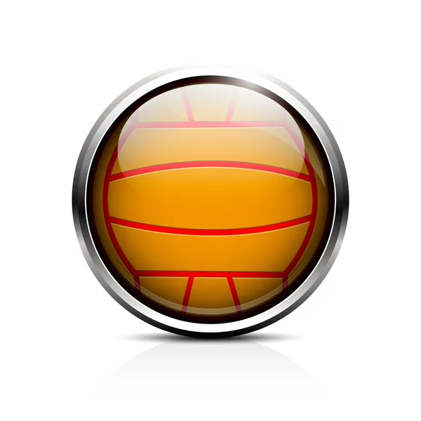 Icono de pelota de polo acuático — Vector de stock