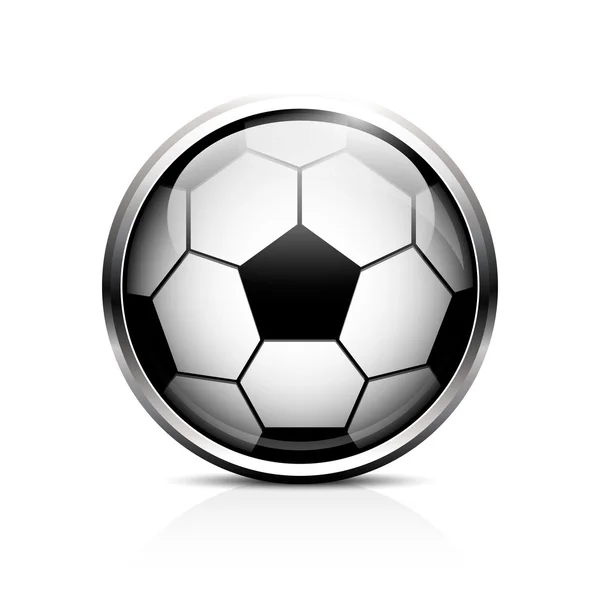 Ikona wektora piłki nożnej — Wektor stockowy