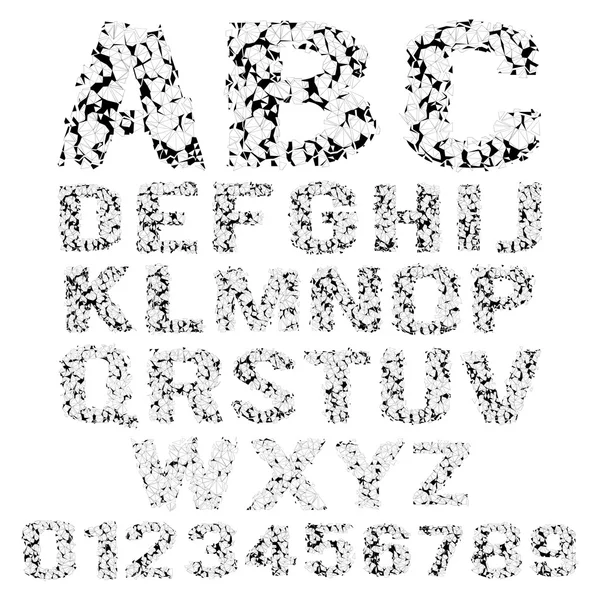 Grunge rozbité abeceda — Stockový vektor
