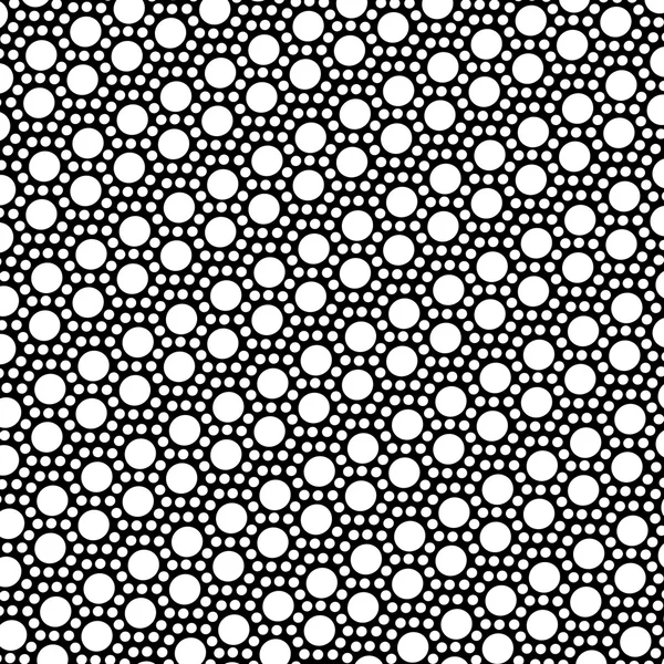 Einfaches schwarz-weißes Punktemuster — Stockvektor