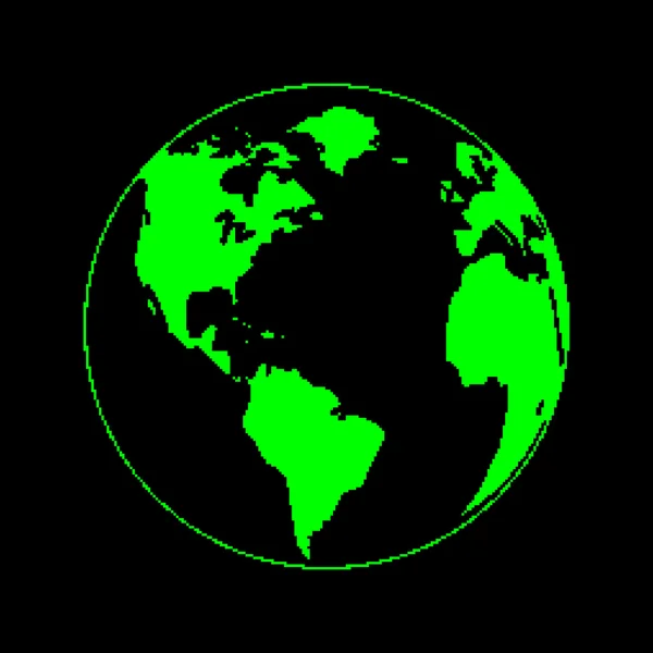 Planète pixel — Image vectorielle