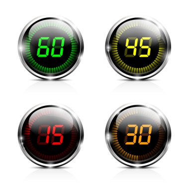 Elektronik parlak sayım sayaçları