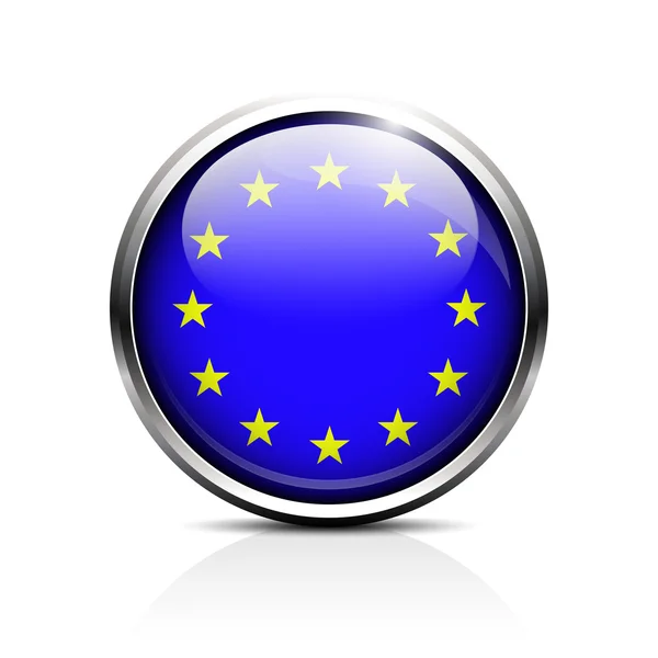 欧洲联盟。欧盟旗帜 — Stockový vektor