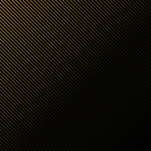 Fond noir en rayures dorées — Image vectorielle