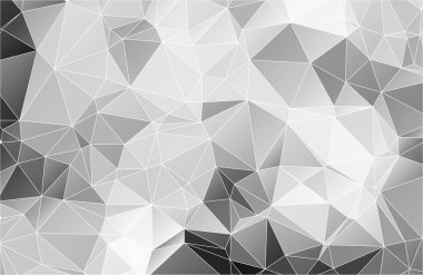 Black and white abstract background polygon clipart