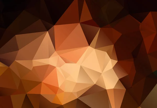 Abstrakte Schattierungen des braunen polygonalen Hintergrunds — Stockvektor