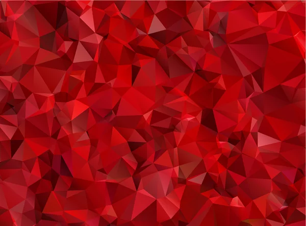 Grenat rouge abstrait fond polygone — Image vectorielle
