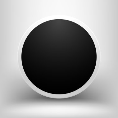 Gölgeli siyah boş küre