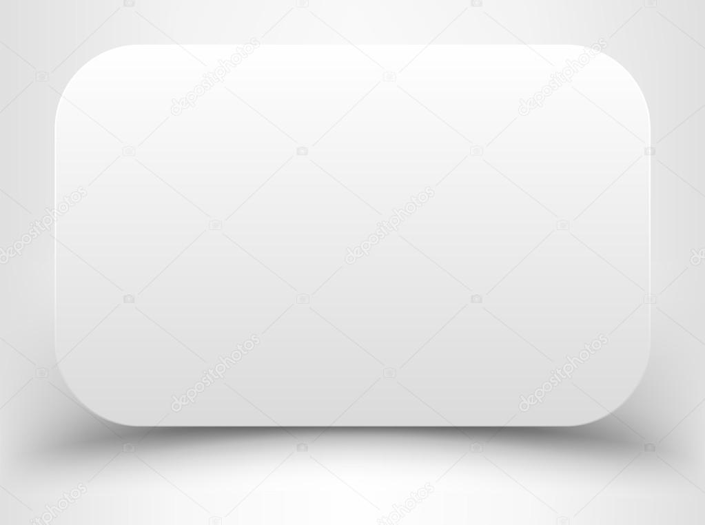 Blank white rectangle with rounded corners