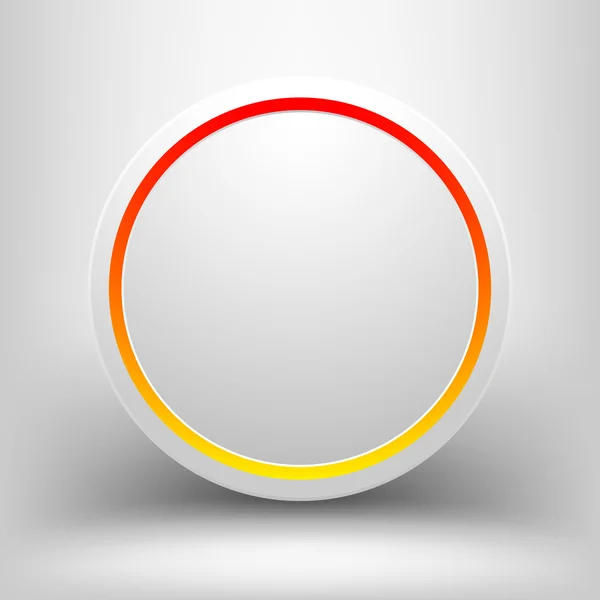 Rojo con marco amarillo — Vector de stock