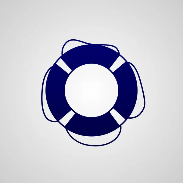 Ikona záchranný kruh — Stockový vektor
