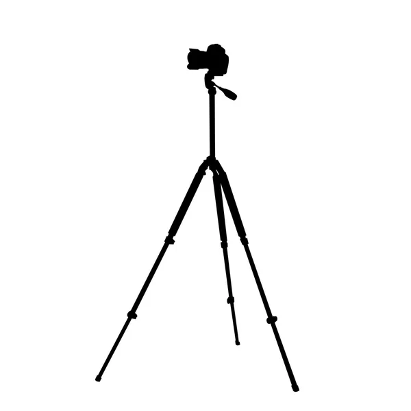 Camera on a tripod — Stock Vector