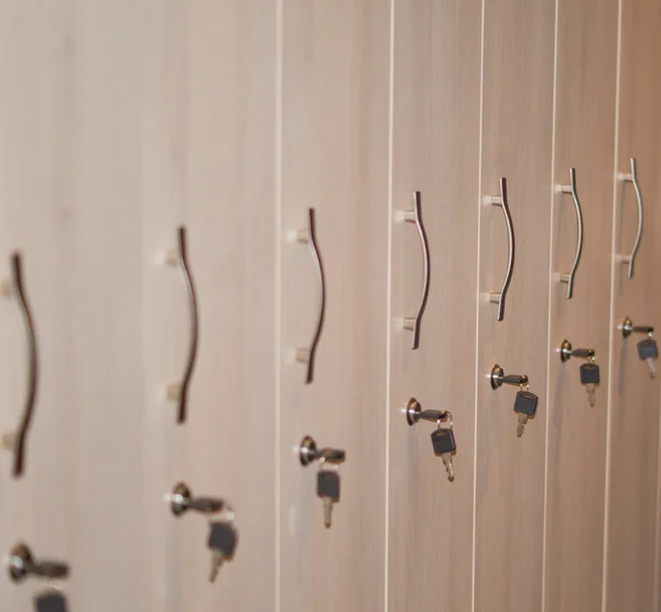 Row of storage lockers — Stock Photo, Image