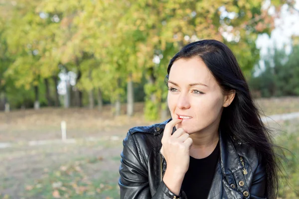 Pensive woman thinking — Stock Photo, Image