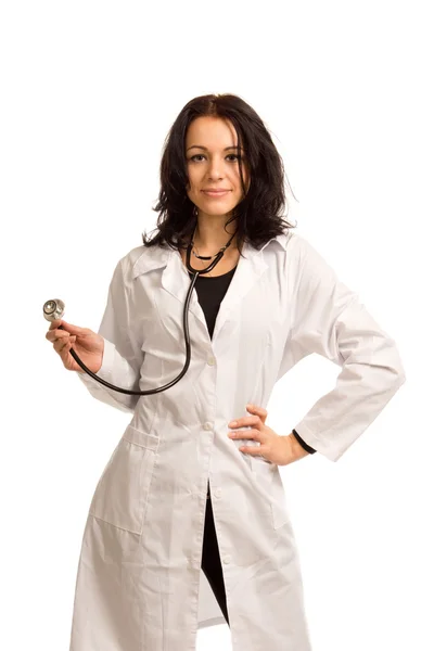 Sexy jeune médecin avec un stéthoscope — Photo