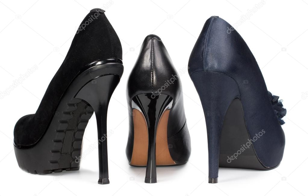ladies black stiletto shoes