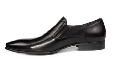 zarif siyah deri Erkek Ayakkabı