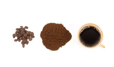 bir fincan kahve hazırlama