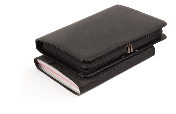 Two different leather diaries — Stock Photo, Image