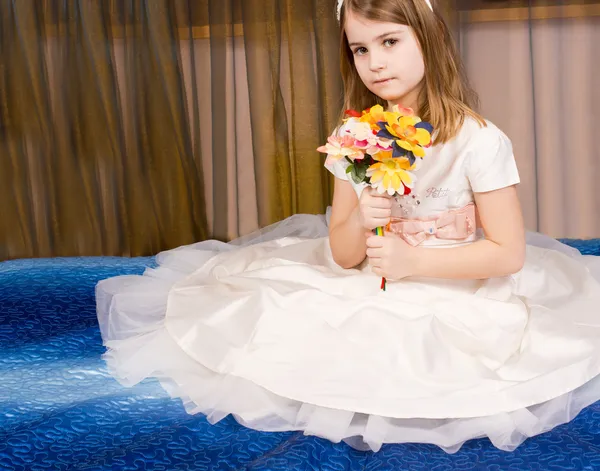 Beautiful little girl in a tutu — Stock Photo, Image