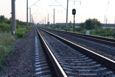 boş kırsal demiryolu parça