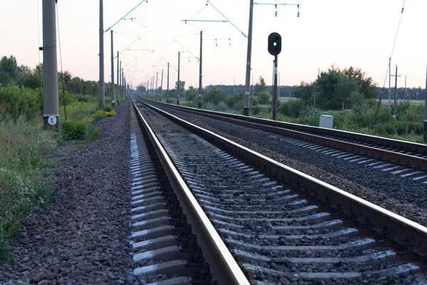 Ferrovie rurali vuote — Foto Stock
