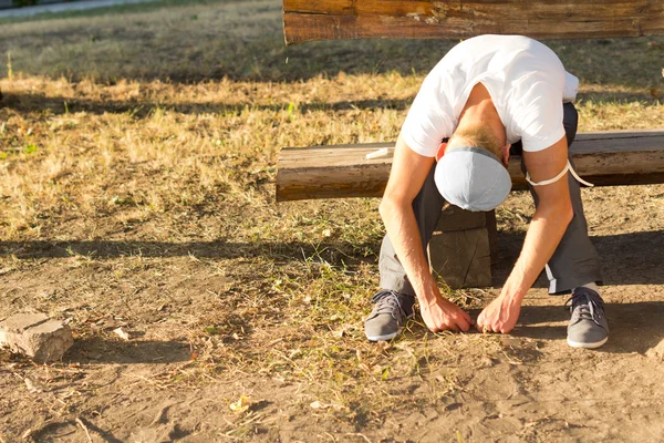 Homem experimentando um estado alterado de consciência — Fotografia de Stock