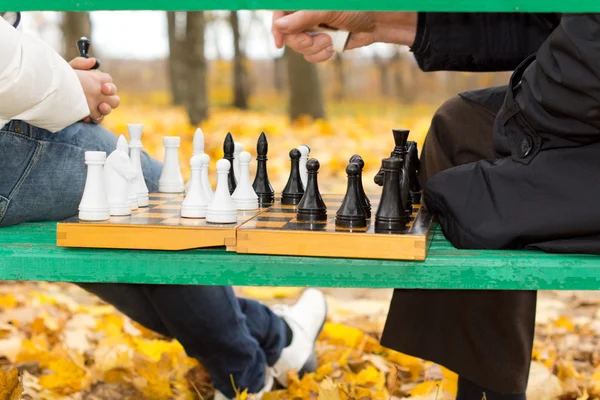 Planning and strategy in a game of chess — Stock Photo, Image