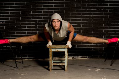 çalışma dışarı genç boksör