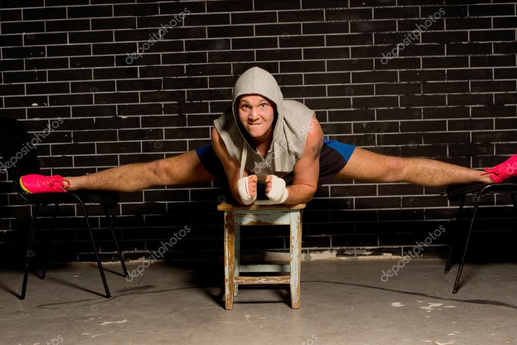 Fit supple young boxer working out — Stock Photo © Vaicheslav