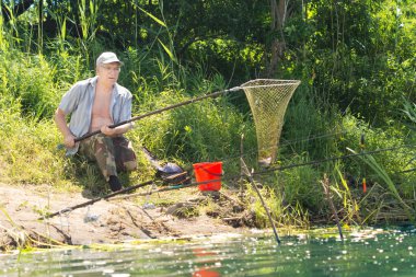 balıkçı net bir balık arazi kullanma