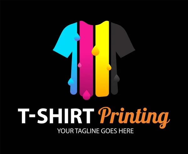 Plantilla Moderna Abstracta Del Logotipo Del Vector Color Impresión Camiseta — Vector de stock
