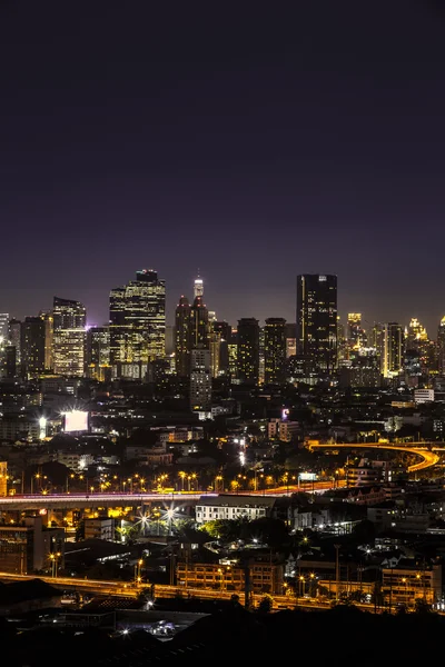 Banguecoque cidade à noite — Fotografia de Stock