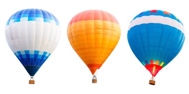 Renkli sıcak hava balonları