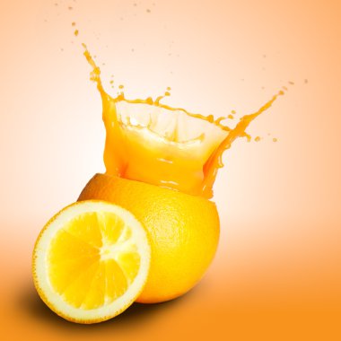 portakal suyu sıçramasına